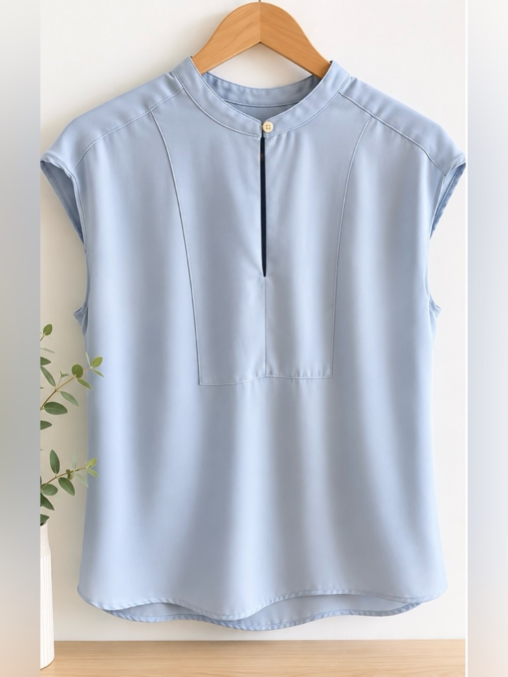 J.Crew powder blue sleeveless blouse size Small